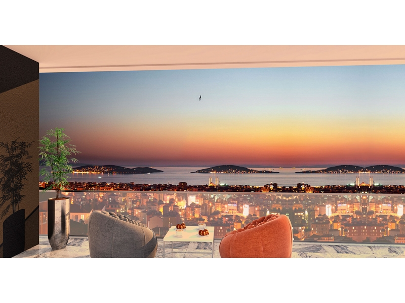 3+1 satılık residence Kartal Yeni Projesi