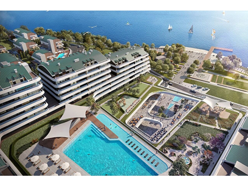 Sea view 4+1 residence for sale Pendik Anatolian Side