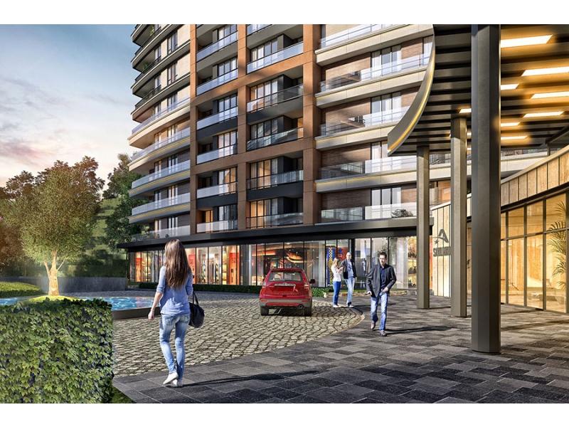 New Project 2+1 residence for sale Maslak Sariyer 